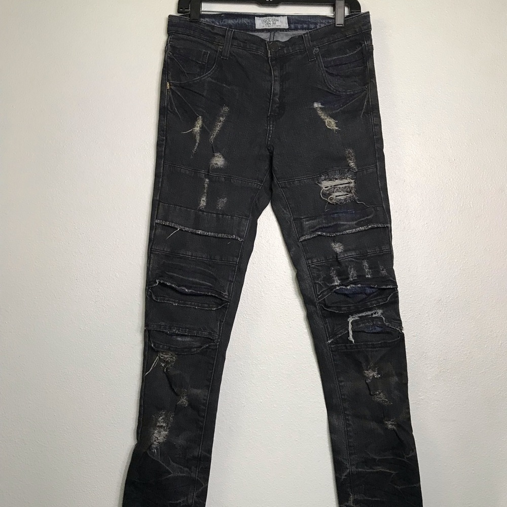 Golden Denim Ripped Jeans